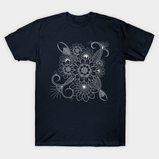 Minimalist Flowers-Mandala Flower T-Shirt